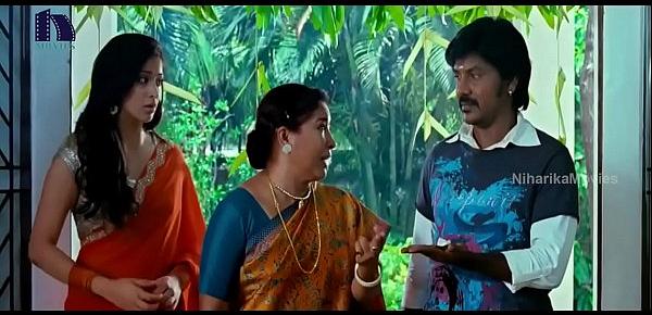  Lakshmi Rai In Red Saree Lawrence And Lakshmi Rai Romantic Kanchana Movie Scenes